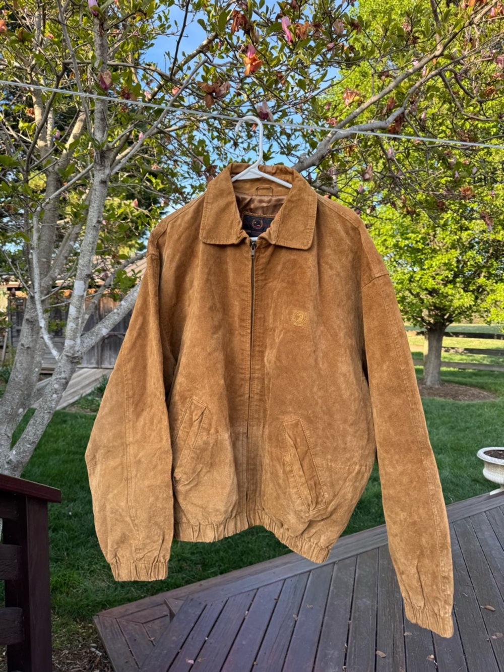 Duck Head Men's Brown Genuine Leather Bomber Jacket XXL